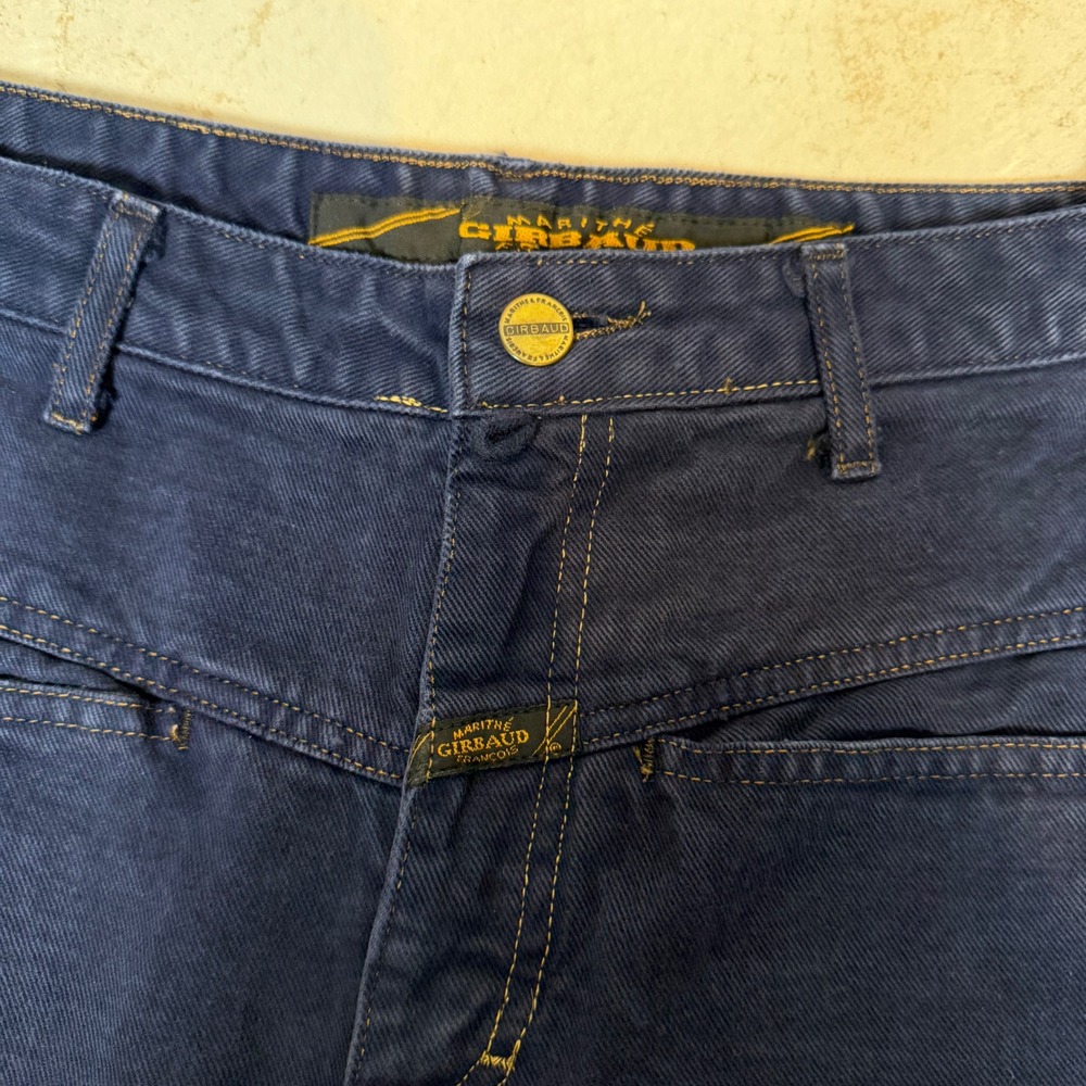 Vintage Marithe Francois Girbaud Navy High Waisted Tapered Jeans 9/10 28" USA - Picture 2 of 9
